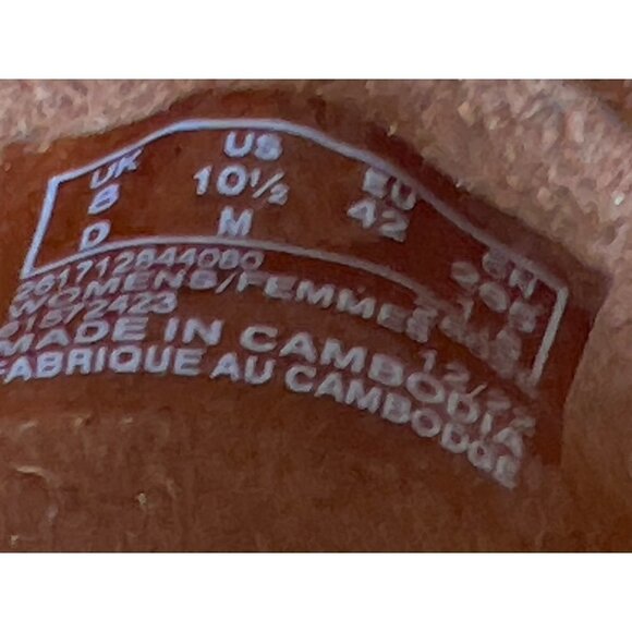 CLARKS COLLECTION Lyrical Way Perforated Leather Loafers Brown Size 10.5 - Picture 6 of 6